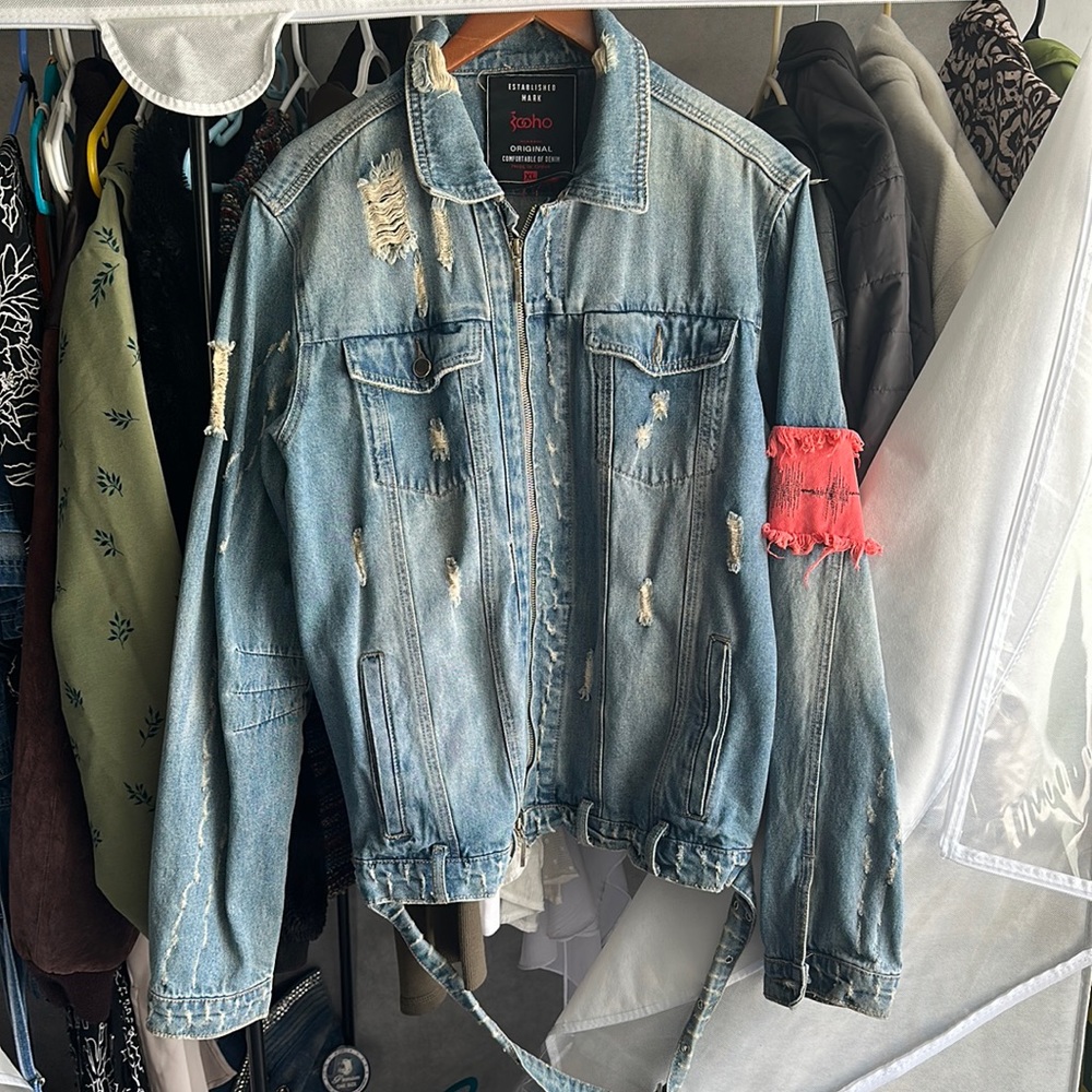 Distressed Denim Jacket